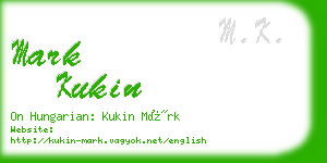 mark kukin business card